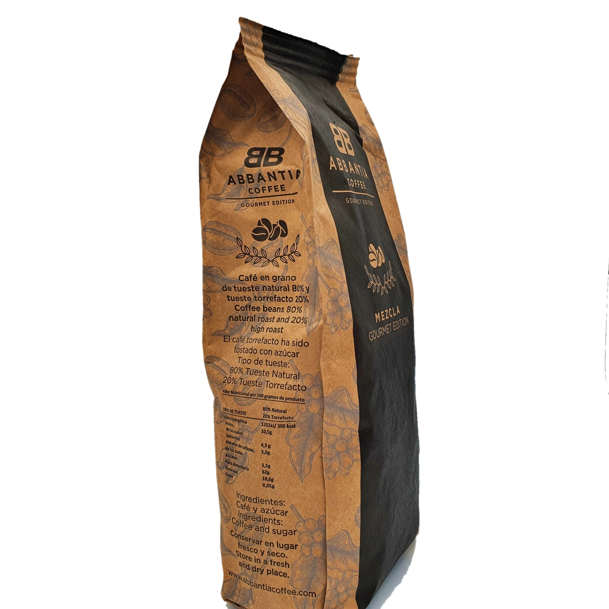 Coffee in roasted beans Abbantia Gourmet Edition Kilo-mix 80/20-1Kg-coffee specialty Gourmet