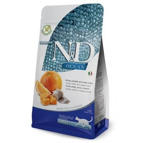 Farmina Nd Ocean Grain Free Calabaza Y Arenque Gato 5 Kg