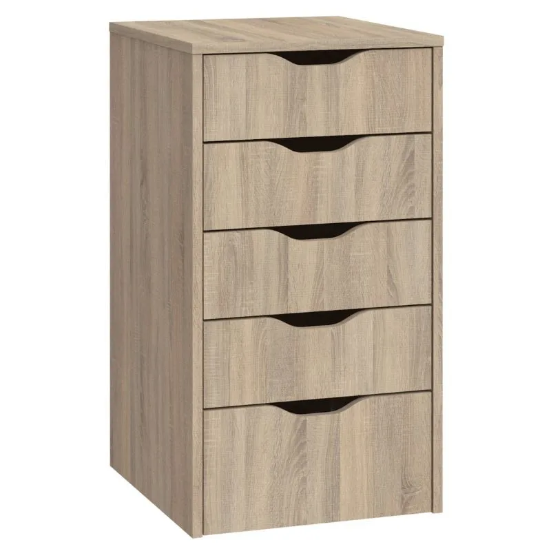 Miroytengo office drawer Eko 5 drawers Oak Cambrian 71X40X43 CM