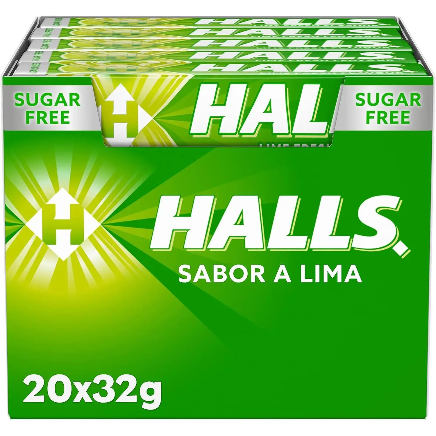 Halls Lima Sin Azúcar 20*32g