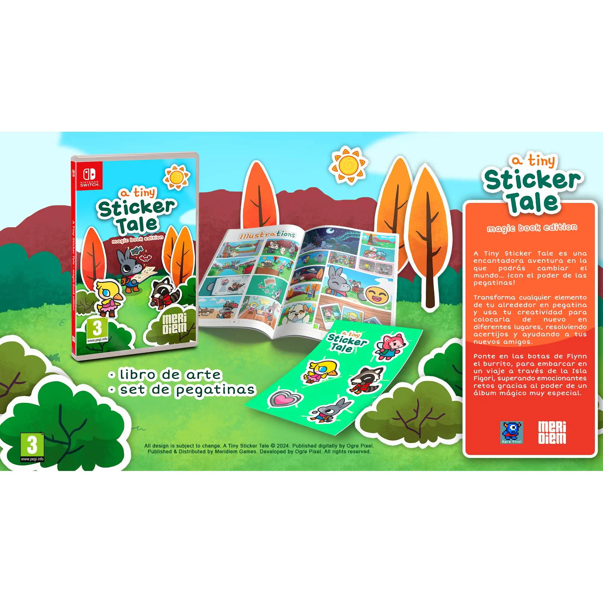 A Tiny Sticker Tale Magic Book Edition - Switch - Nuevo Precintado - PAL España - Meridiem