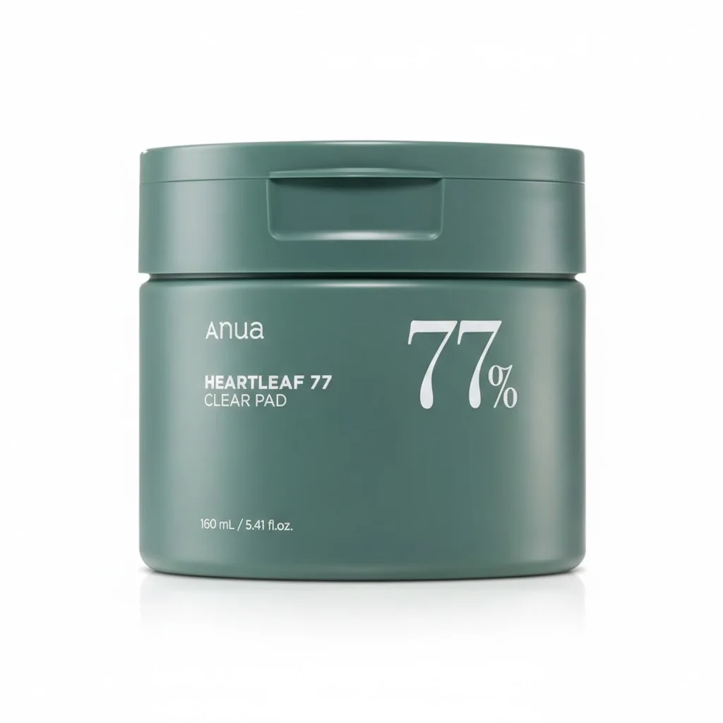 Discos Tónicos Calmantes con Centella Asiática - Anua Heartleaf 77% Clear Pad – Limpieza y Control de Imperfecciones, Para Piel Sensible y Acneica, 70 Pads