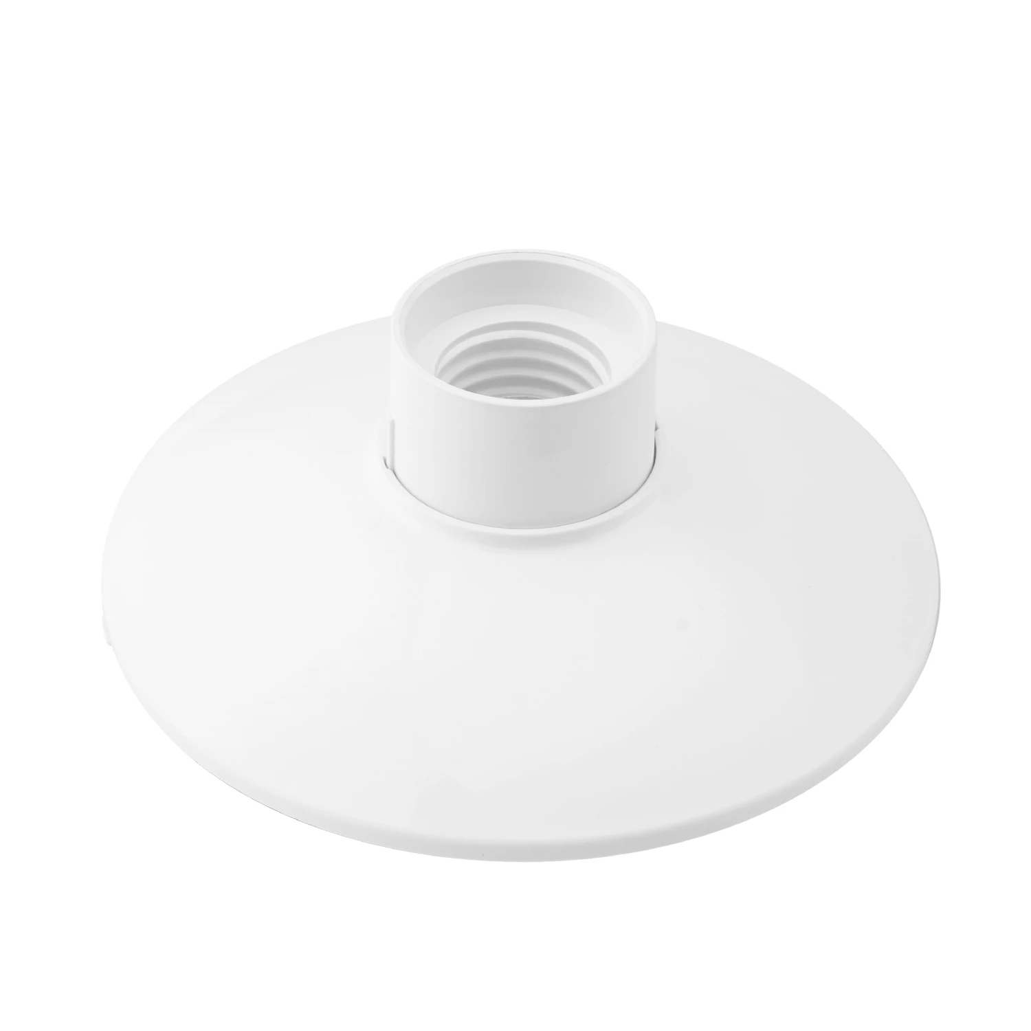 Ledkia Portalámparas Plano de Superficie para Bombillas LED E27 Blanco