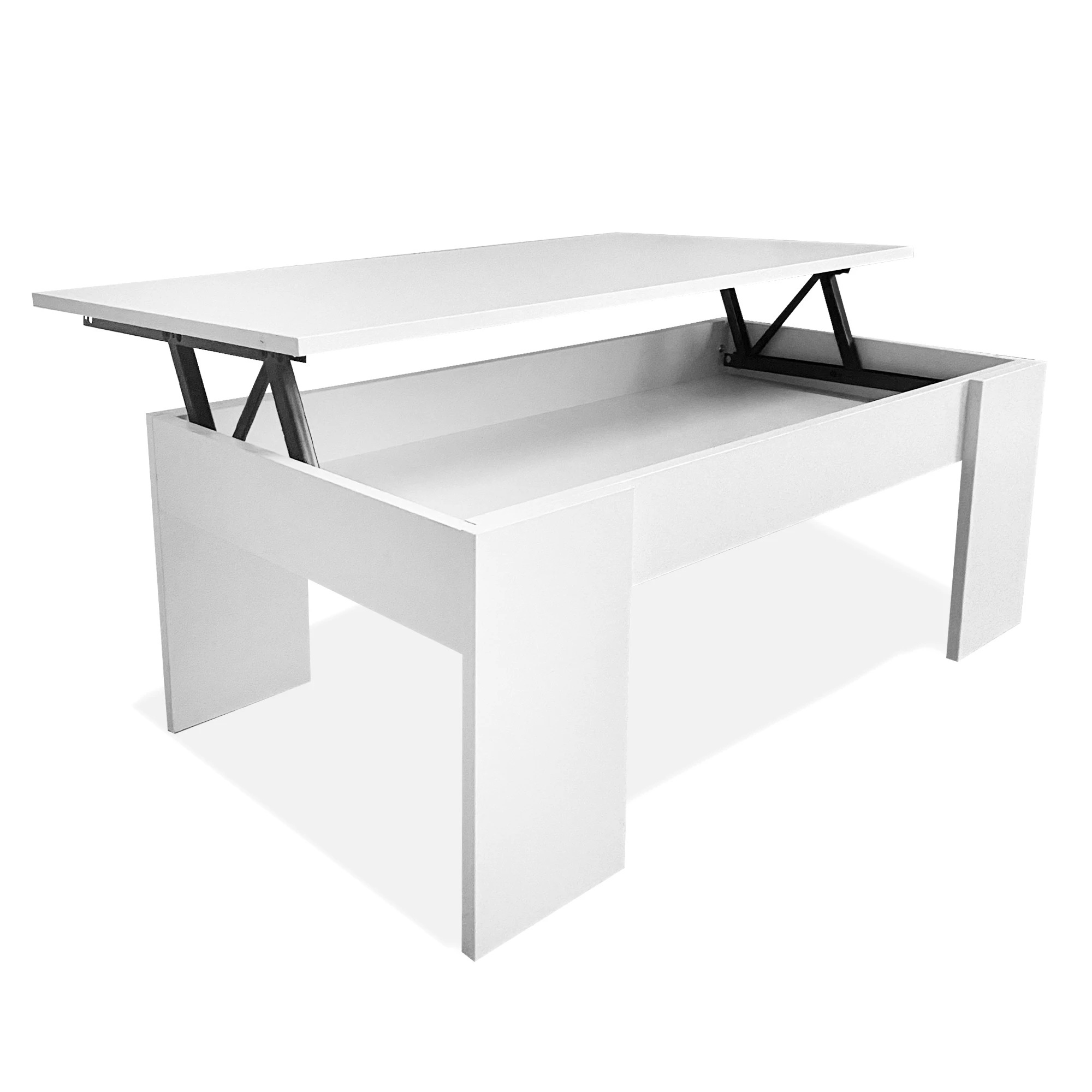 90x50x36 cm lift coffee table Nyana Home multi-functional table with hidden storage lifting board for eating, reading or working melamine resistant and easy to clean modern and stable design