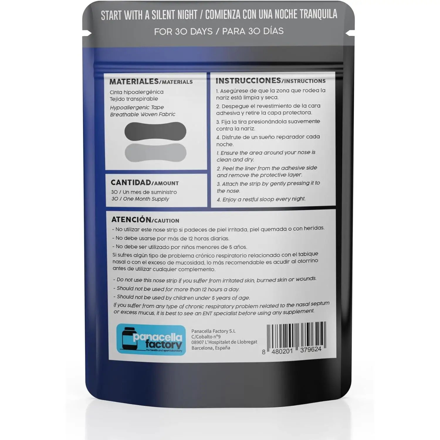 Gudslip nasal strips ®   – 30 day supply to improve breathing, reduce snoring and relieve congestion – comfortable and effective for restful and healthy sleep. Enjoy quiet nights and full days!