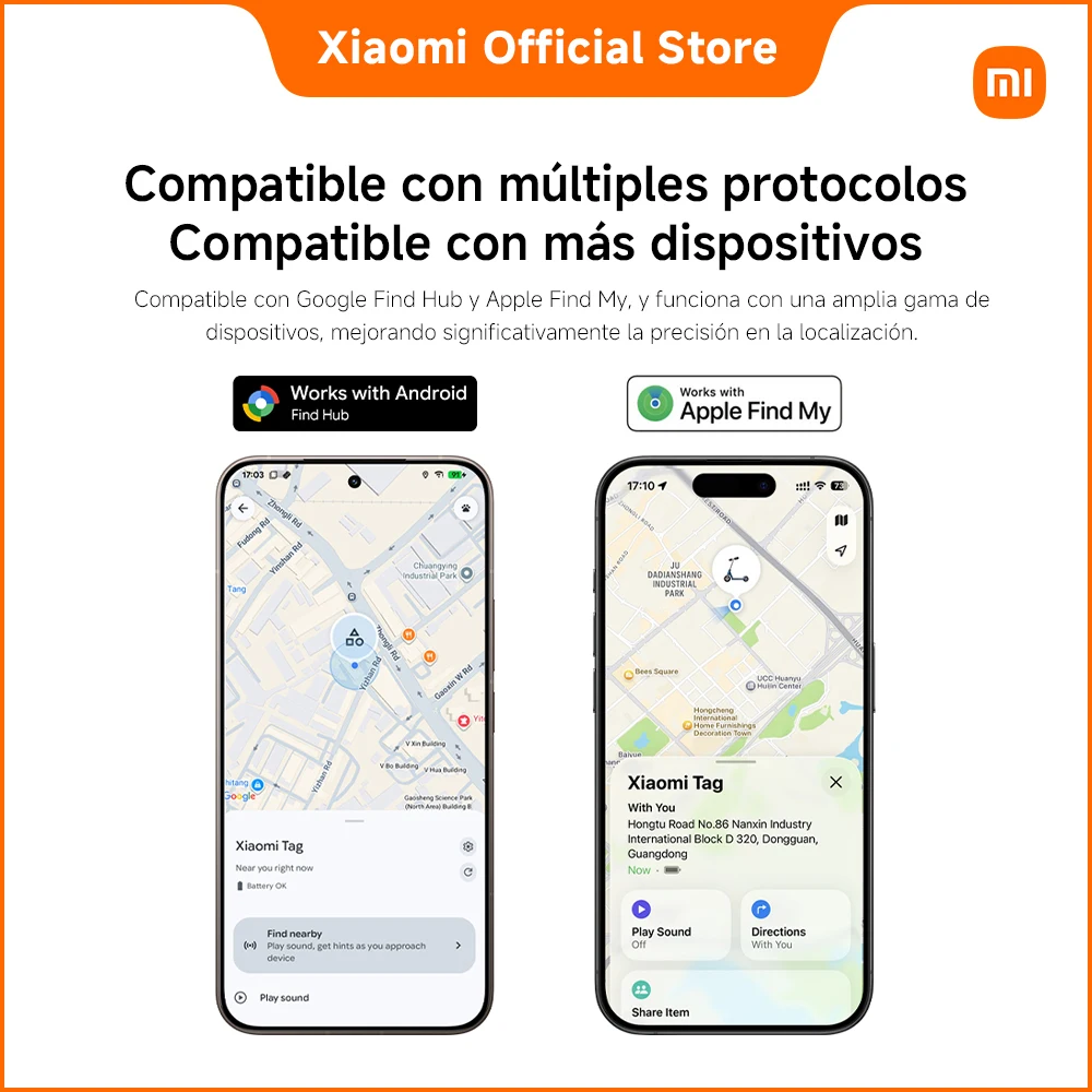 Oficial | Xiaomi Tag, Compatible con Apple Find My y Google Android Find Hub, Encuentra tus objetos de forma remota, Notificaciones de protección de la privacidad, Diseño ligero de 10 g con resistencia al polvo y al agua IP67 4