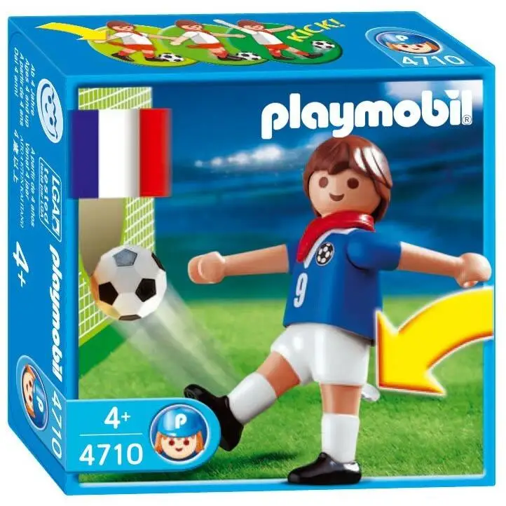 PLAYMOBIL  JUGADOR DE FÚTBOL FRANCIA MODELO 1, 4710, TIENDA CON LICENCIA OFICIAL
