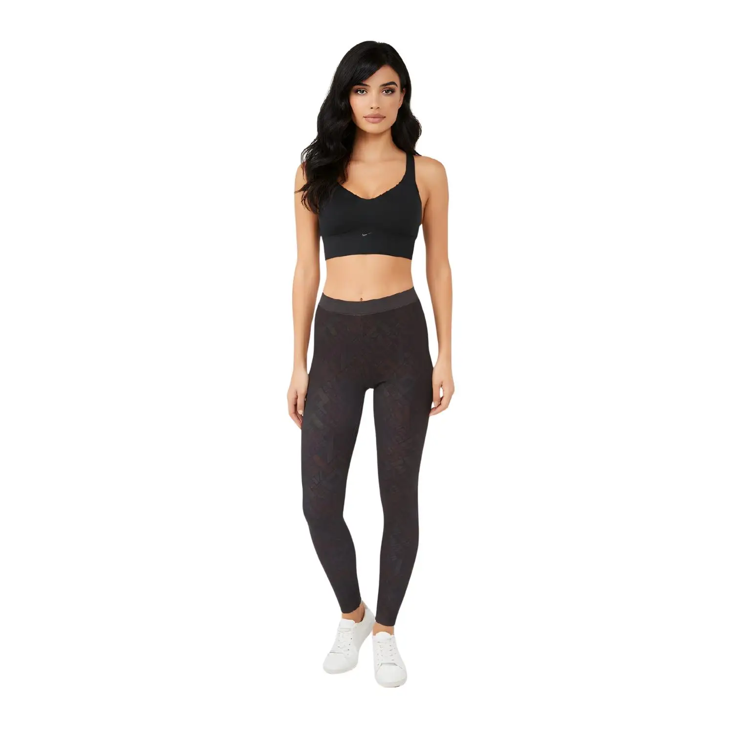 Legging estampado largo para mujer de corte skinny con tiro alto y cintura elástica. Cómodo, versátil y perfecto para looks casuales y urbanos- REF: LA-010296