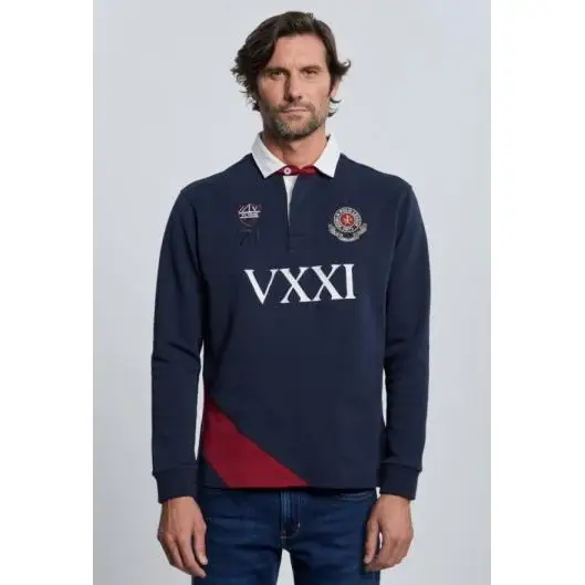 Rugby Valecuatro escudo azul marino