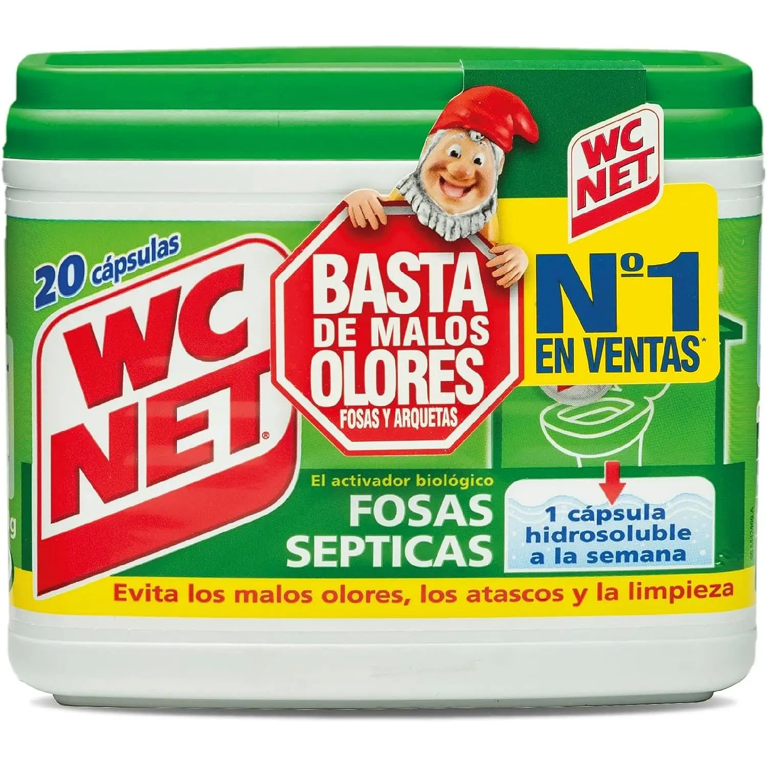 WC Net Fosa Séptica 20 Cápsulas X 18 Gr