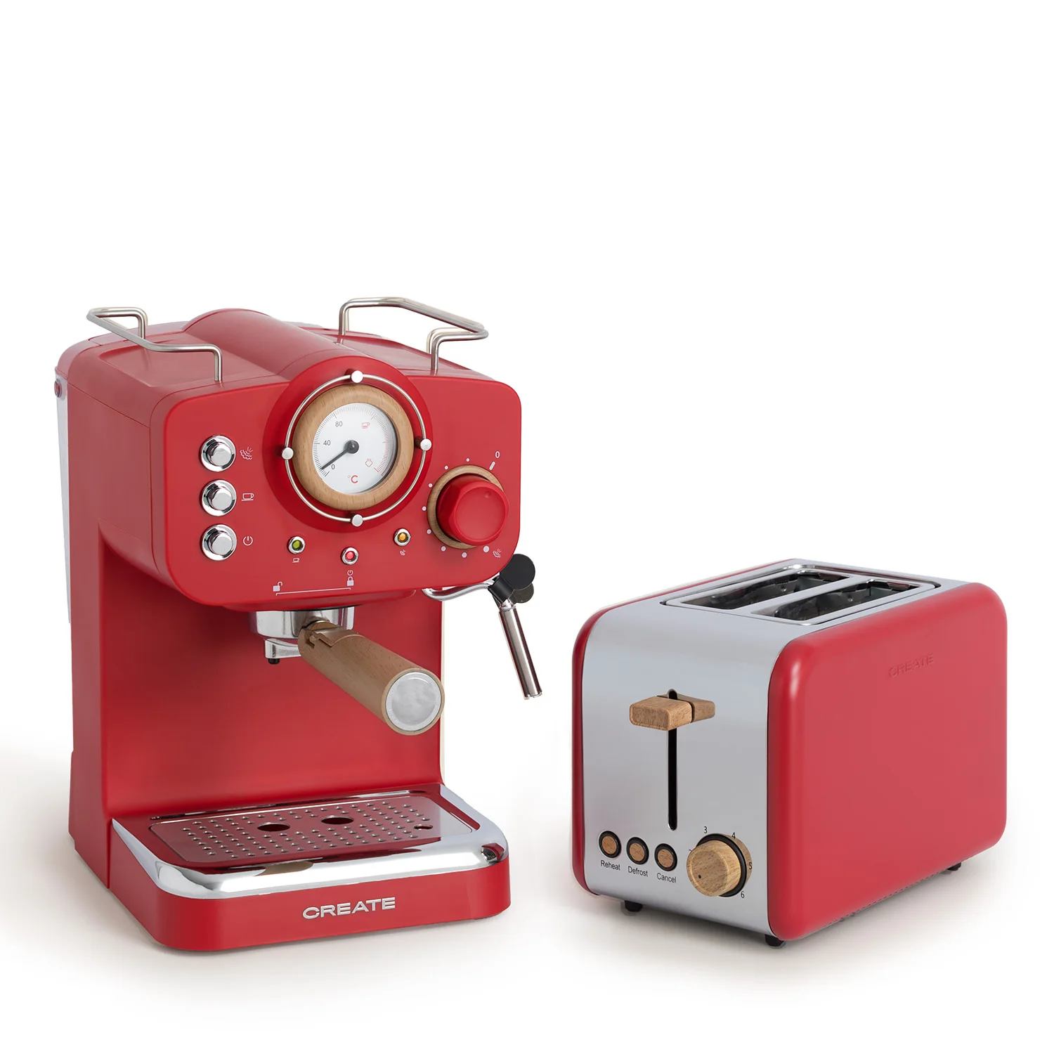 Create - pack toast retro toaster s+ thera retro express coffee maker matte finish