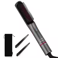Cepillo alisador iónico AIGOSTAR con 5 ajustes de calor y luz infrarroja
