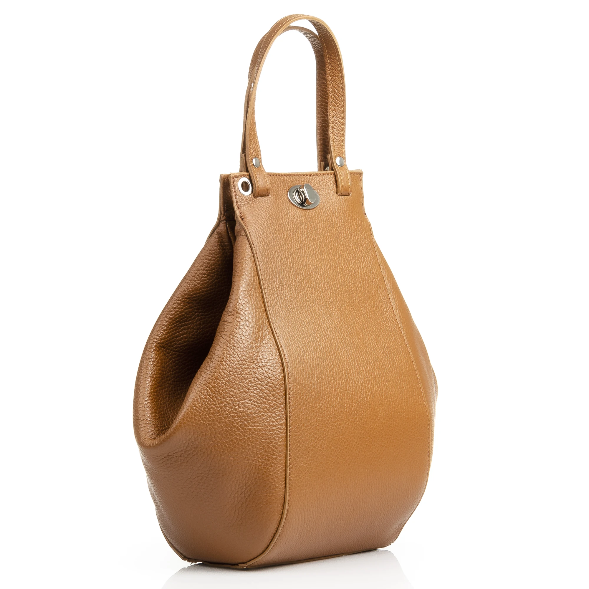 FIRENZE ARTEGIANI Giusta shoulder bag woman. Real dollar leather. Manufactured in Italy 32x14x31 Cm.