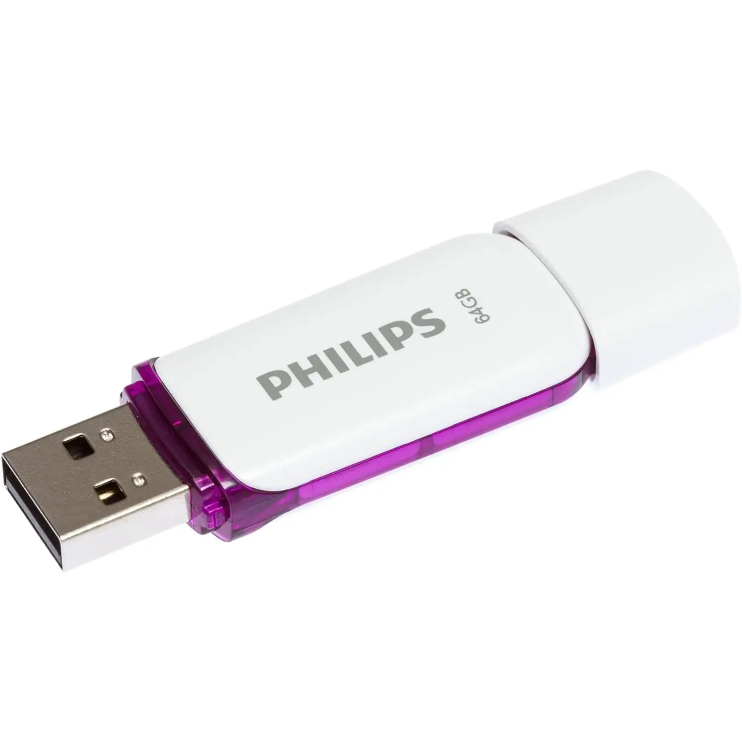 Philips USB 2.0 64GB Edición Snow Lila - FM64FD70B