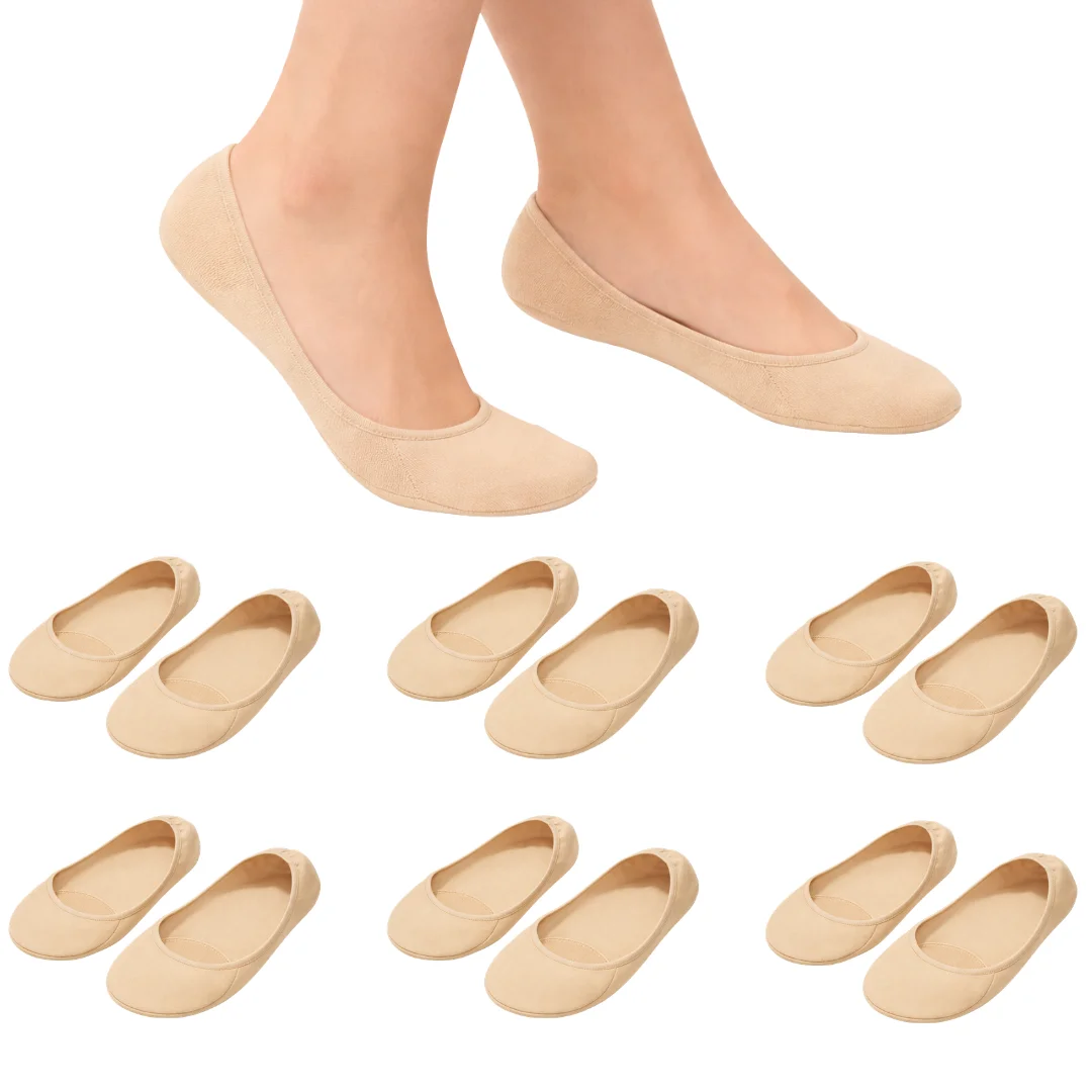 IDOLIKA - Pack 6 - Calcetines Mujer - Calcetines Invisible Para Mujer - Calcetines Mujeres Algodón - Medias Mujer
