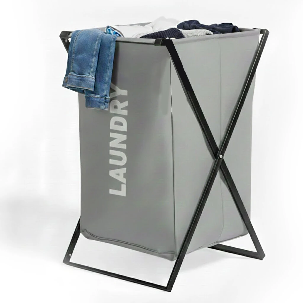 NONE Cesto per Biancheria Sporca 32x32x52 cm | Cesto per il bucato pieghevole e rimovibile | Leggero e Trasportabile per Camera da Letto, Bagno o Lava