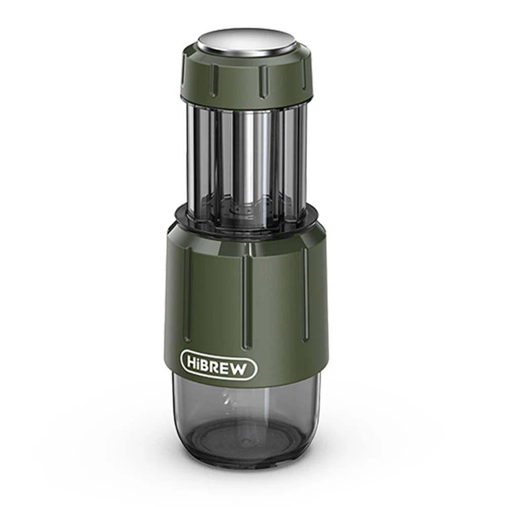 HiBREW H4D Máquina de espresso portátil 2 en 1, prensa manual para cápsulas de café y café molido, máquina de café caliente/frío para uso en viajes y en casa