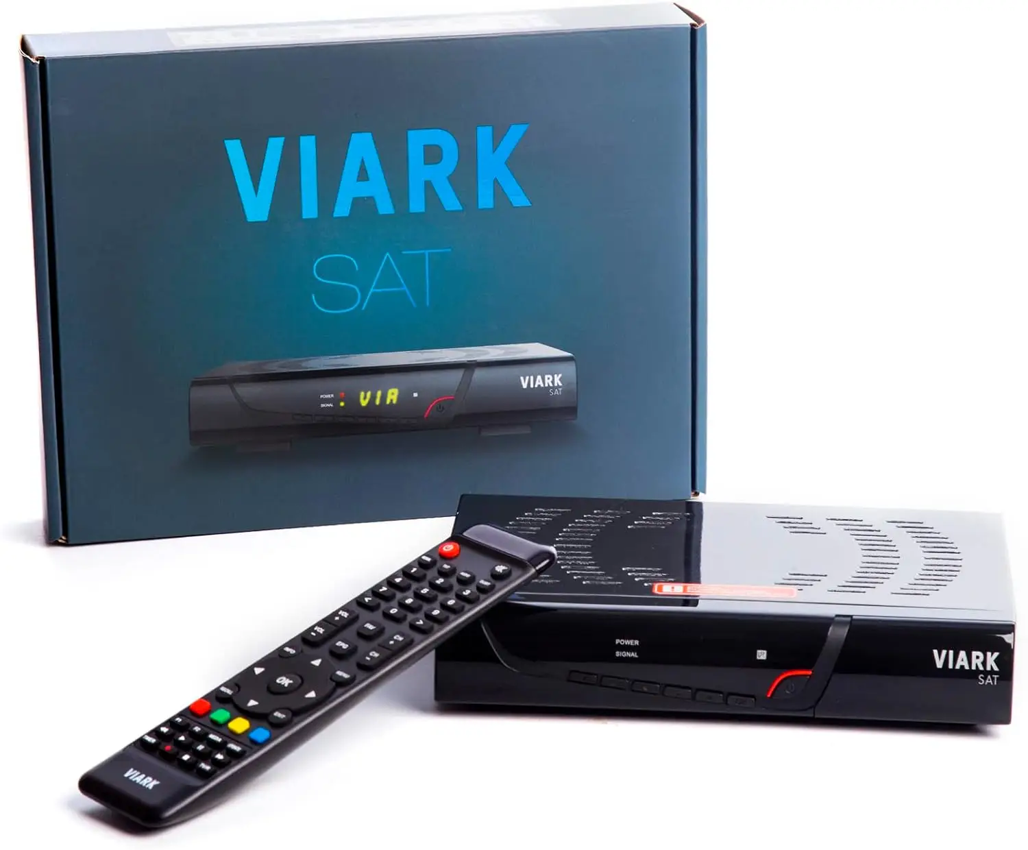 Viark SAT 4K and Viark SAT receiver Digital Full HD DVB-S2 Multistream H265 with LAN USB WiFi antenna and card reader CA RCA DLNA Youtube internet upgradeable