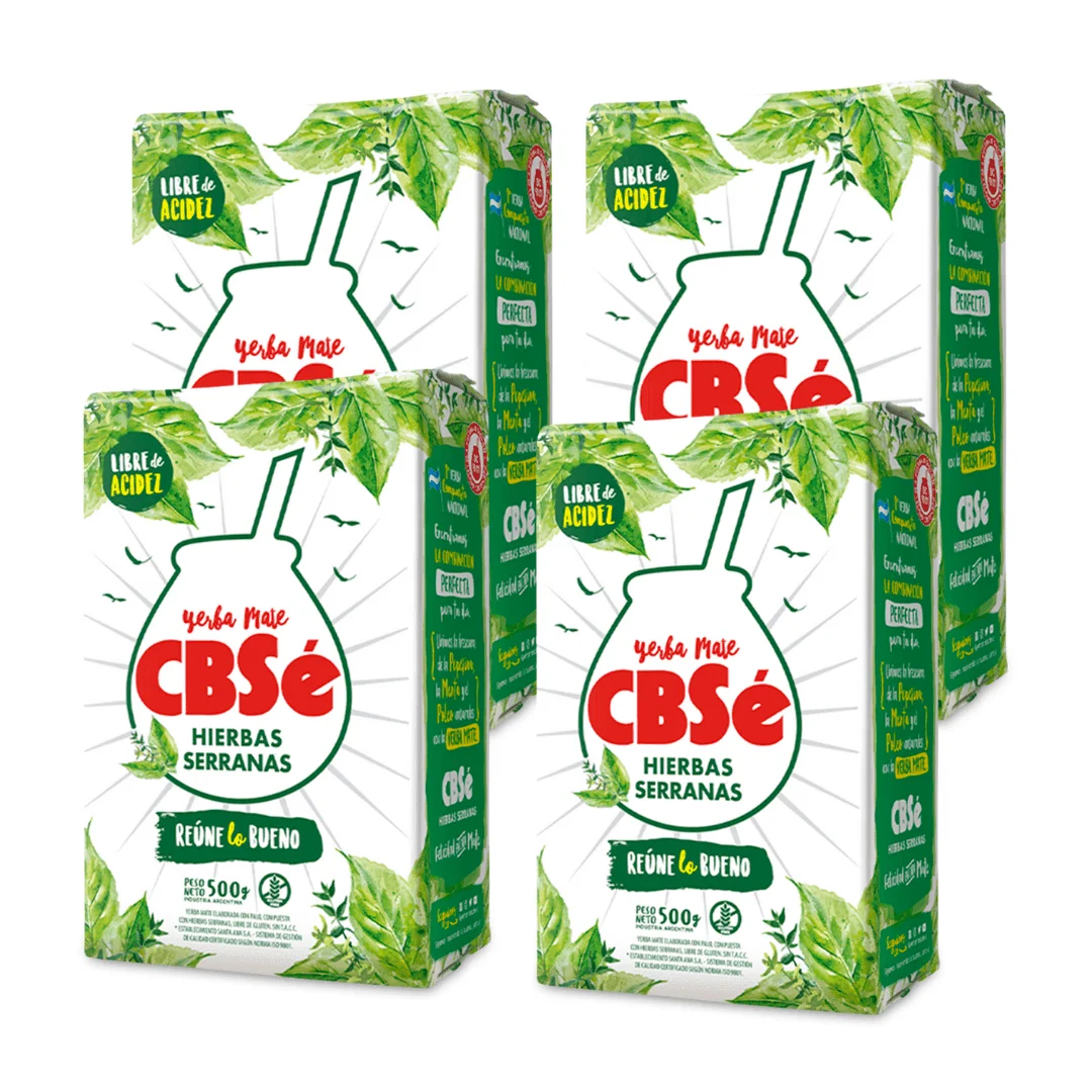 Yerba Mate CBSé Hierbas Serranas 2 kg - Mezcla Tradicional con Propiedades Digestivas, Sabor Suave y Duradero - QUMIR