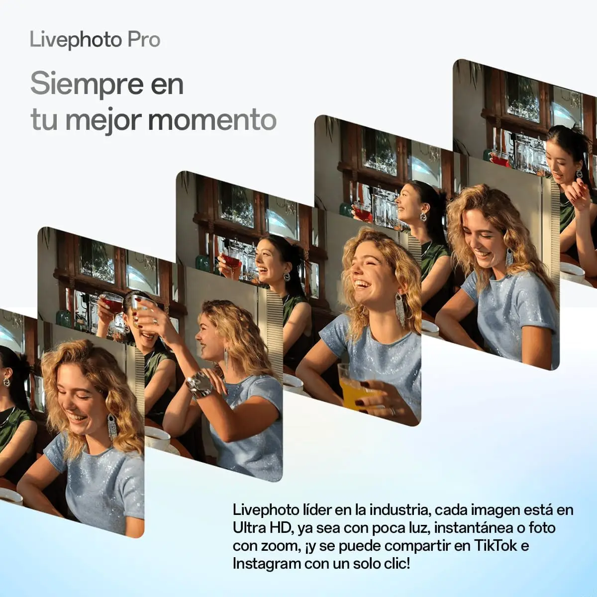 OPPO Reno14 F 5G 8GB 256GB 6.57″ AMOLED 50MP IP69 Carga Rápida 45W Opal Blue (Versión Española) Garantía 3 años 5