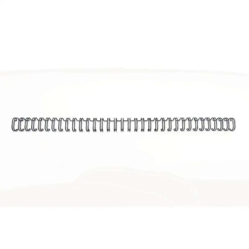 Gbc wirebind encuadernacion de alambre 3:1 no.5, 8mm - a4 negro (100) - duraderas - proteccion de espaciado de precision - construccion de alambre de doble bucle - flexible - seguro - amplia gama de