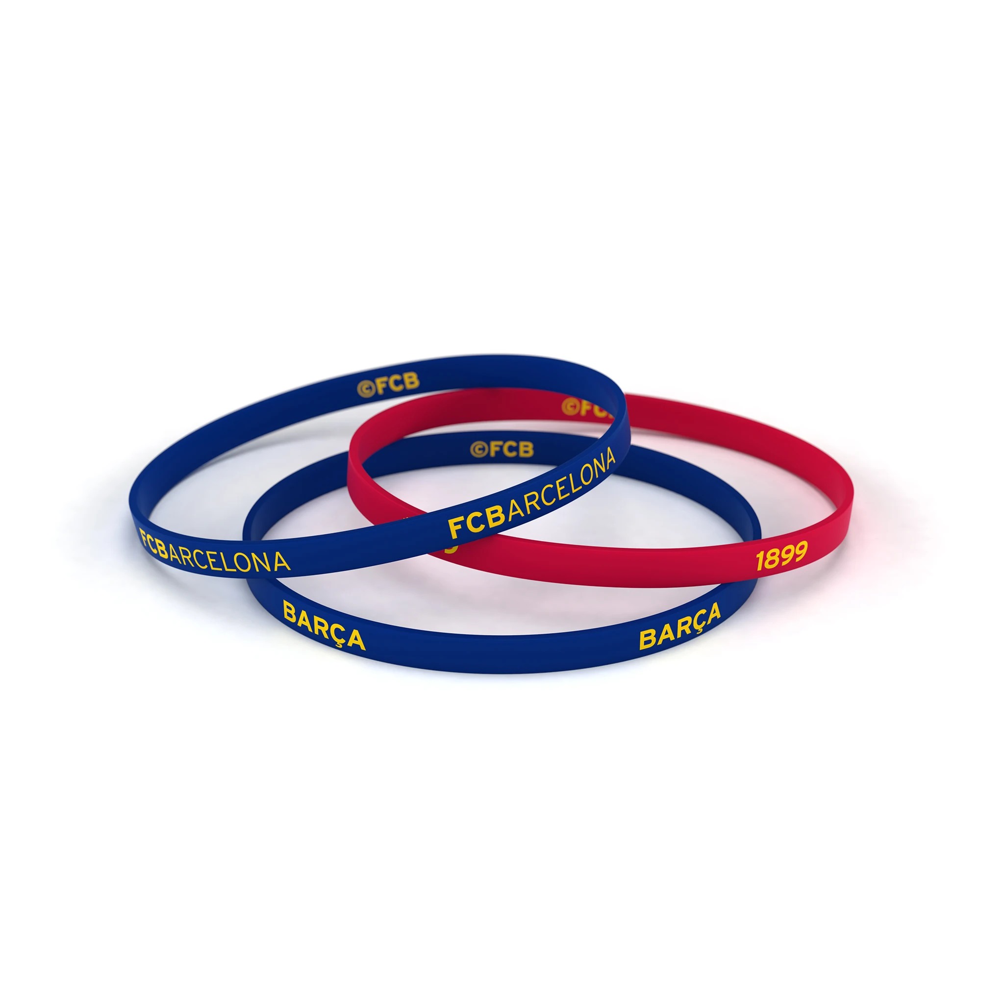 FC Barcelona Pulsera Oficial de Silicona – Tallas para Hombre, Mujer y Niño – Regalo ideal para Fans del Barça