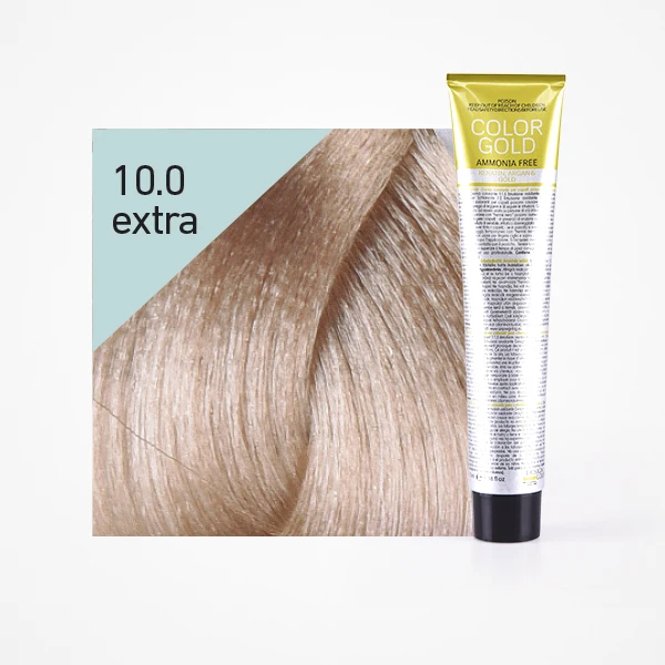 Tinte Color Gold sin amoniaco 100ml: 10.0 Extra Rubio Platino - Design Look