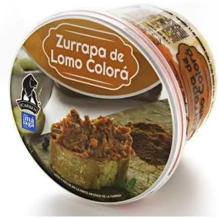 (PACK 2) Zurrapa de lomo frito en manteca colorá 500GR: Tradición gastronómica y delicia artesana con cerdo ibérico. Benaoján, Serranía de Ronda. ¡Desayuna tostadas con este manjar único!