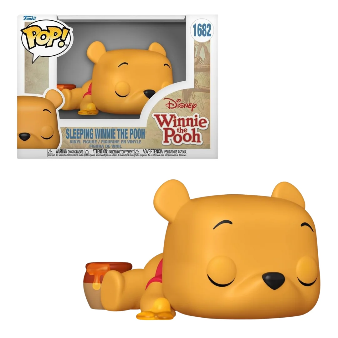 FUNKO POP! DISNEY: WINNIE THE POOH - WINNIE THE POOH DURMIENDO, 90265, Nº 1682, TIENDA CON LICENCIA OFICIAL, ENVIO EN 24-48 HORAS EN PENÍNSULA, FIGURA, CABEZÓN, MUÑECO, JUGUETES, DIBUJOS, MIEL