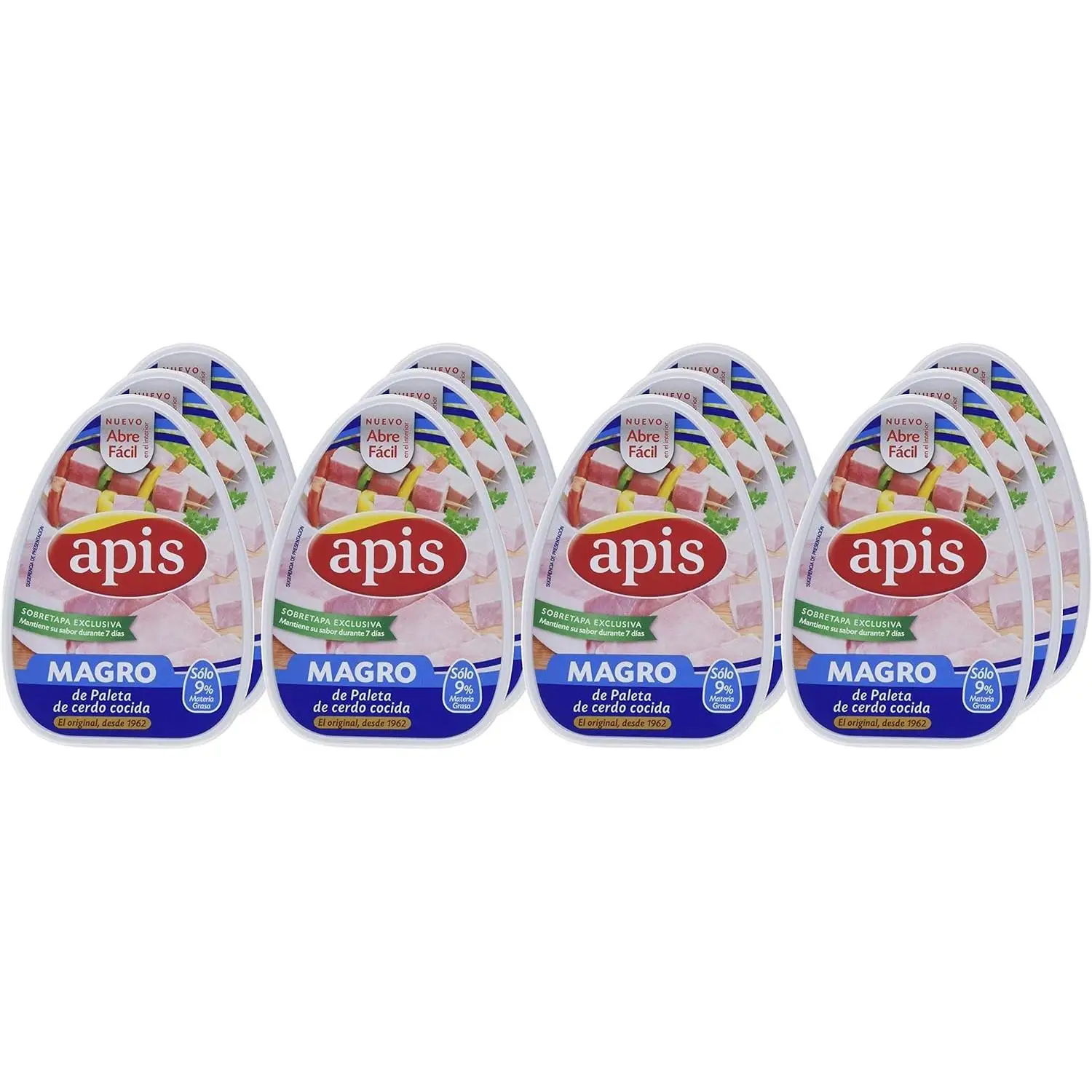 APIS Magro de cerdo cocido 220grs - Caja 12uds - Total 2640grs