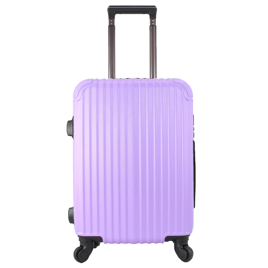 Maleta Avión Equipaje de Mano Viaje Cabina Trolley ABS Rígida 4 Ruedas Maleta de cabina rigida con asa telescopica 55x35x20CM