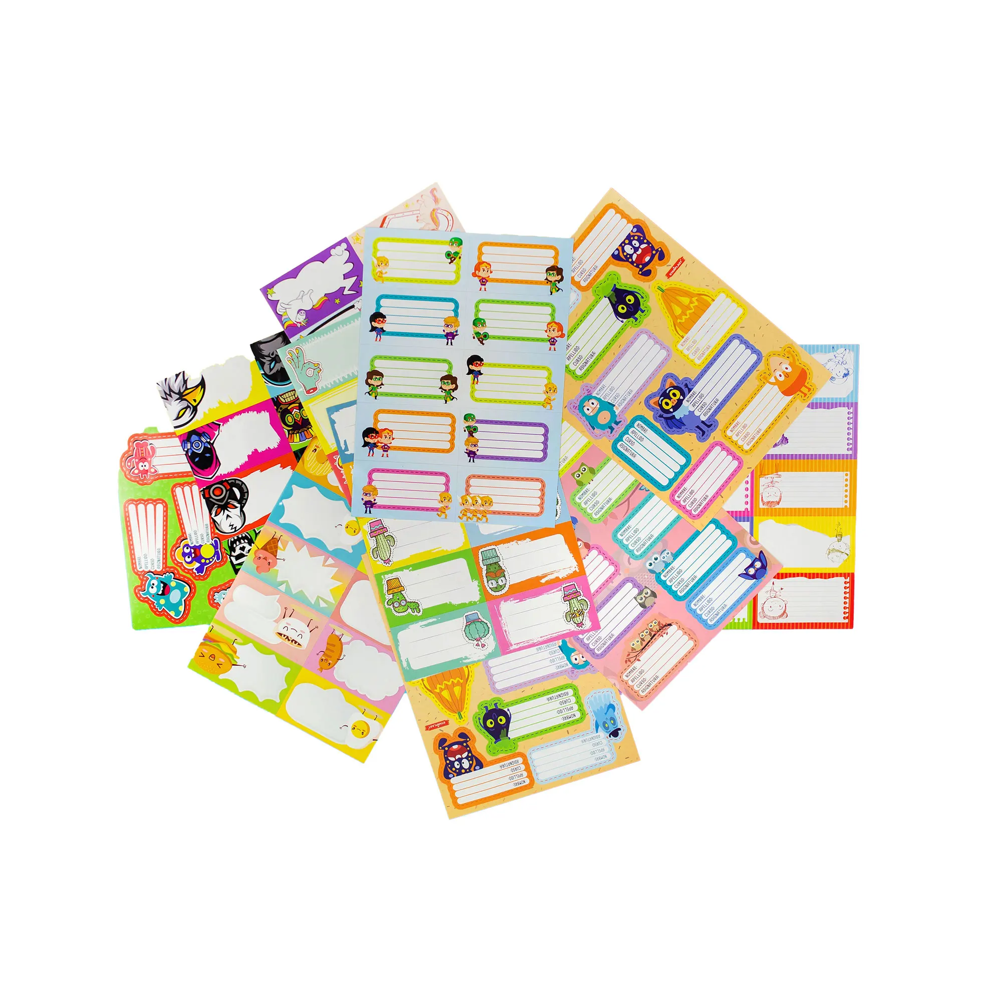 Starplast PACK 30 ETIQUETAS ESCOLARES - Pegatinas Adhesivas 75x45mm