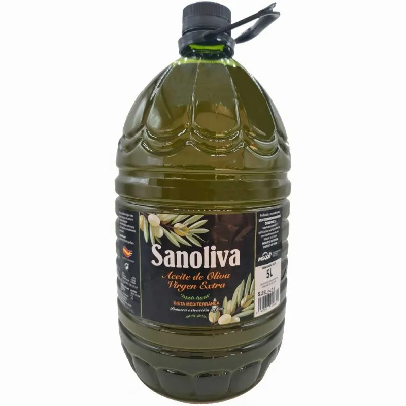 Extra virgin olive oil Sanoliva 5 liters, from the first cold extraction