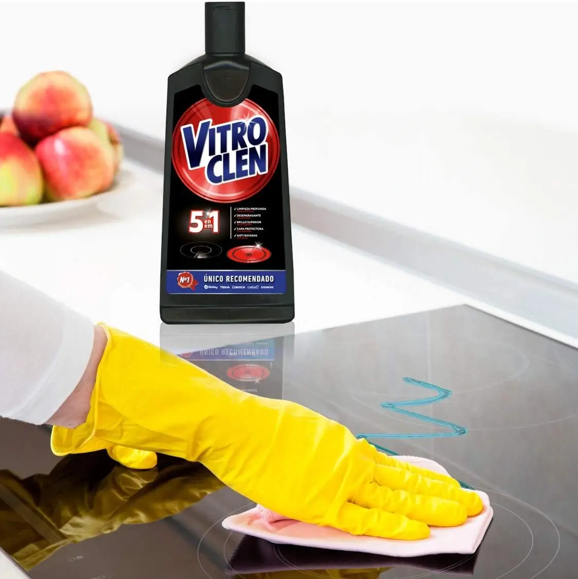 Vitroclen glass ceramic cleaner VITRO CLEN in cream-protective and degreasing action-200 Ml