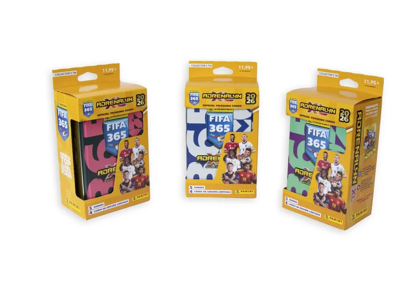 Panini fifa 365 adrenalyn 2026 - box of 24 tc envelopes or album launch + box of 24 envelopes and also box or gold envelope to choose from - official panini collection guaranteed read description