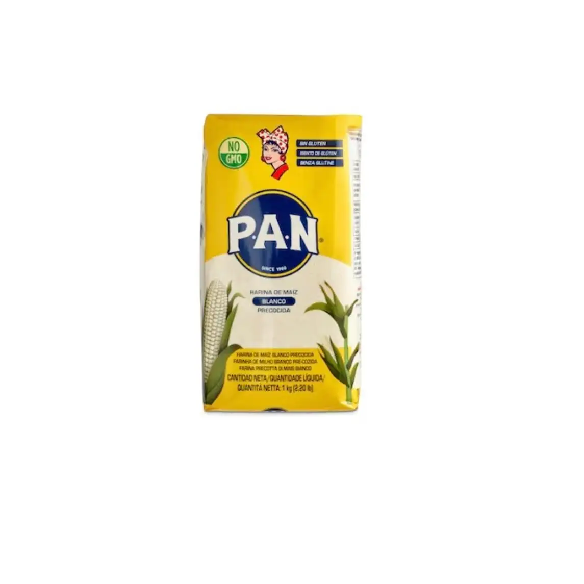 Precooked white corn flour P.A.N. GLUTEN Free 1kg
