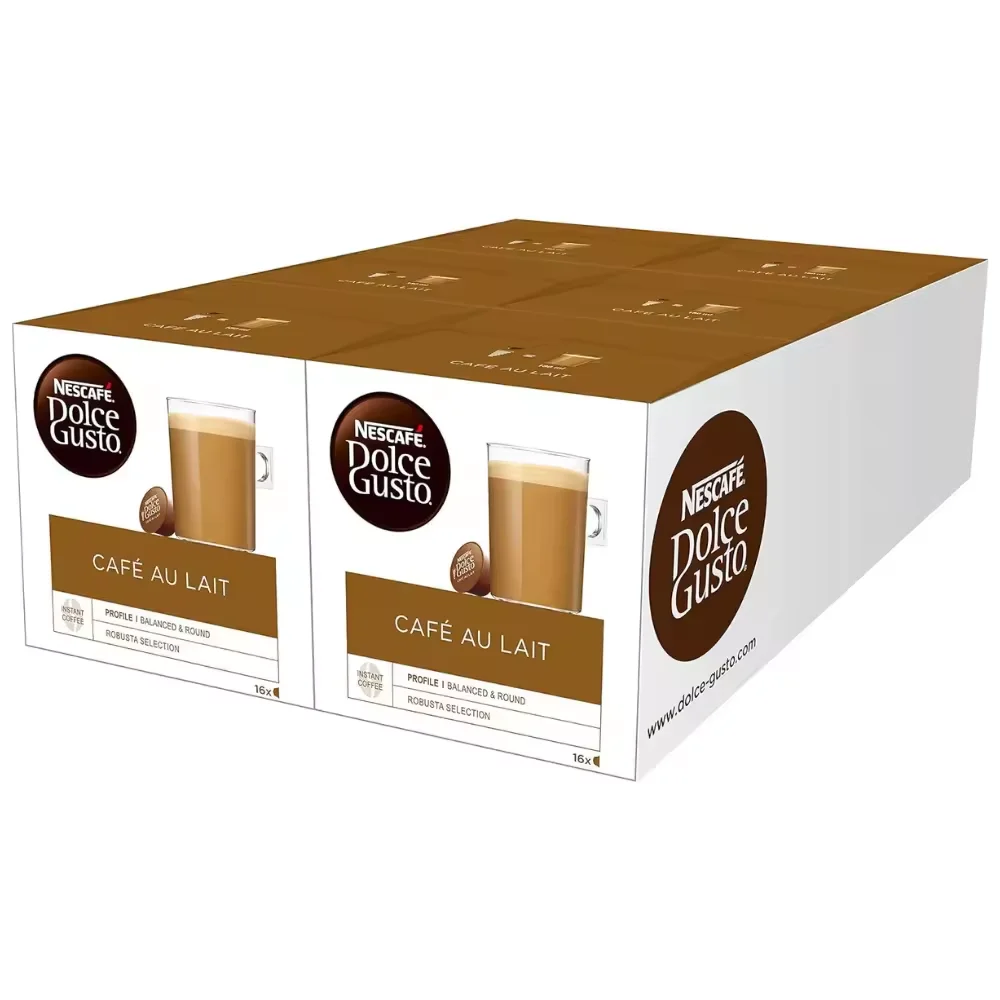 96cápsulas NESCAFE DOLCE GUSTO Café con Leche