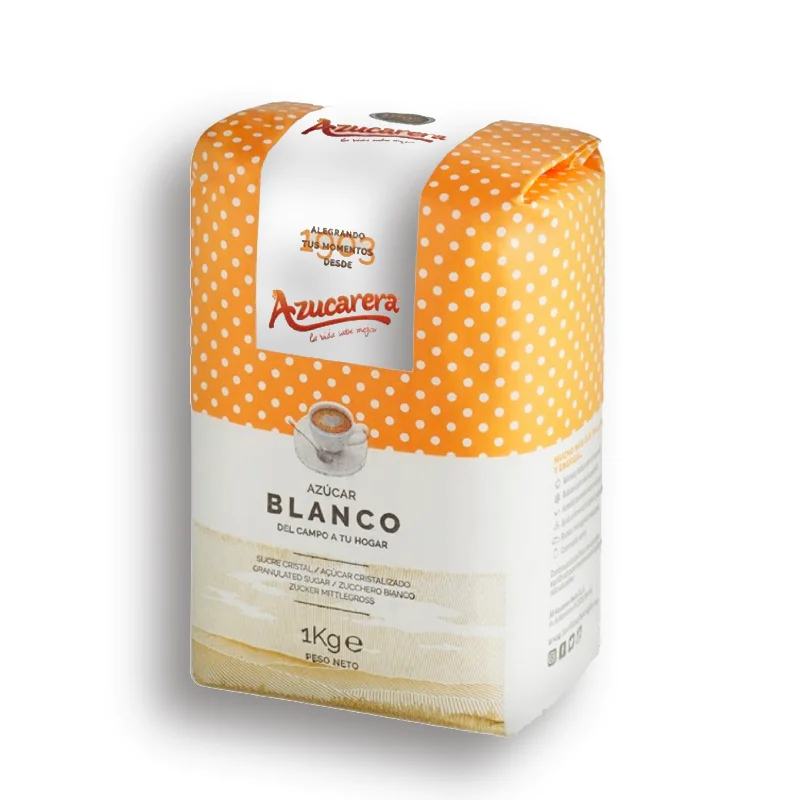 White sugar bowl package 1 kg. 10 kilo box