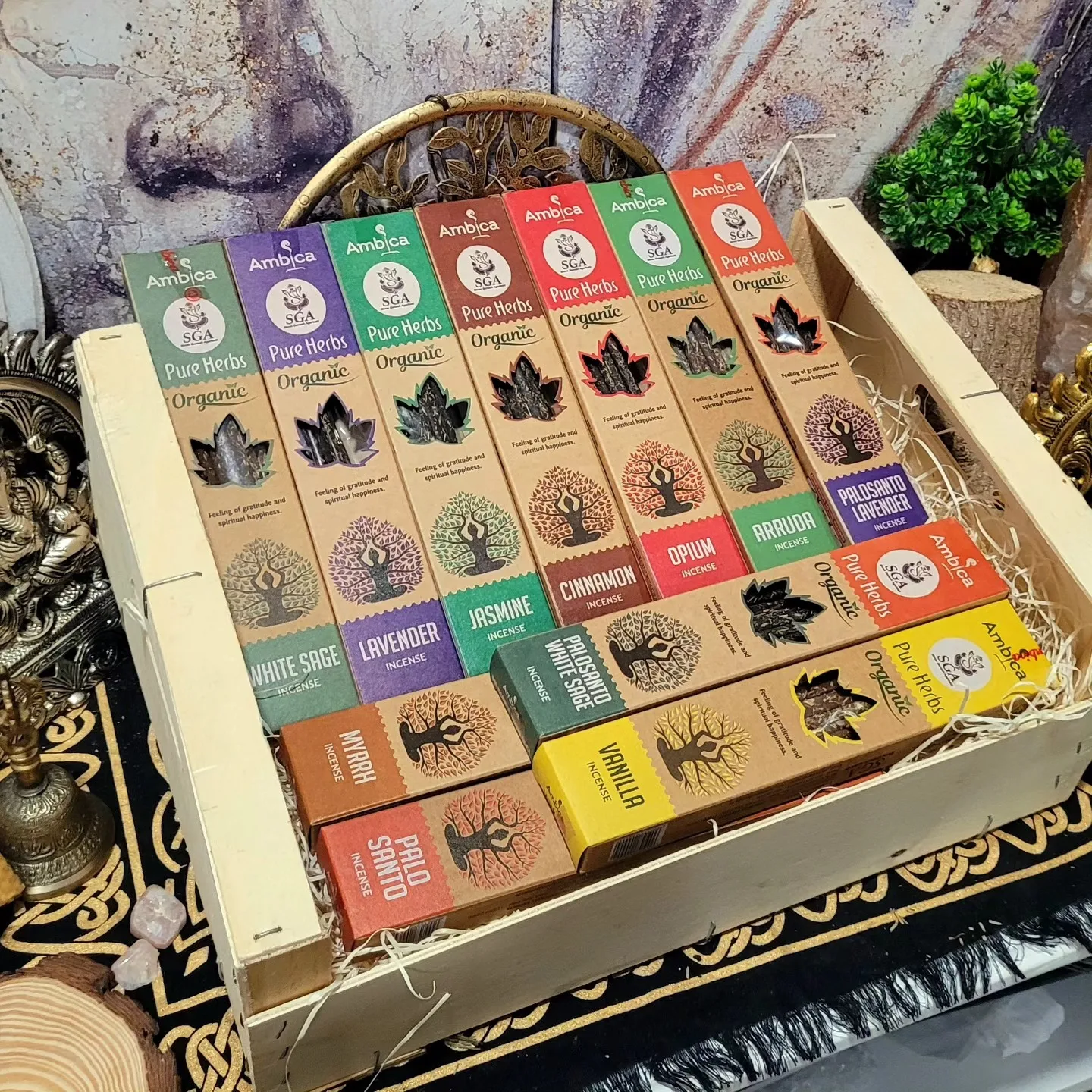 Prozenatur natural incense without toxins - assorted pack + free burner - relaxing aromas such as lavender, sandalwood, palo santo and more - ideal for yoga, meditation and wellbeing