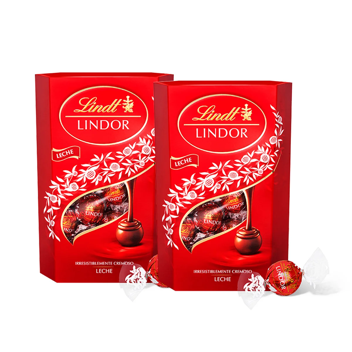 Milchschokolade Lindor Cornet Pralinen-337g | Cremige Milchschokolade mit seidiger Füllung – 2er-Packung