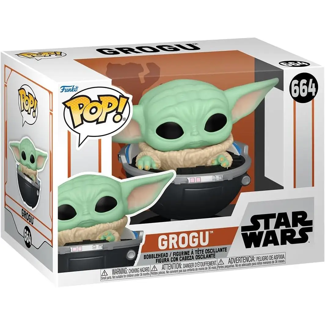 Funko Pop! Vinyl: Star Wars: The Mandalorian S9 - Grogu (The Child, Baby Yoda) -Vinyl figure collectible-gift Idea-official merchandise-toys for children and adults-TV Fans - MR POPYE