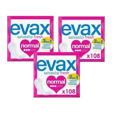 Evax Salvaslip® fresh Protegeslip. Pack Ahorro 3 x 108