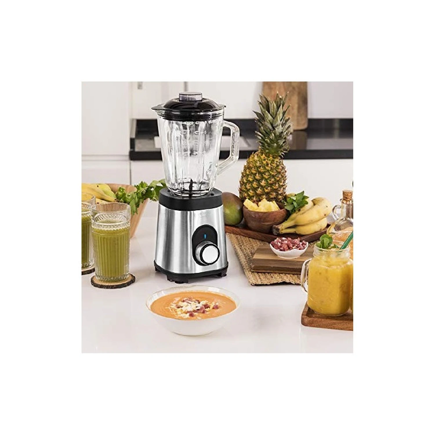 Cecotec power black titanium 1800max inox glass blender