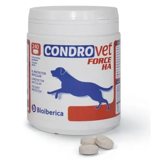Bioiberica Condroprotector Condrovet Force HA para Problemas Articulares - 240 Tabletten