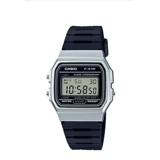 Casio F-91WM-7ADF Retro Digital Watch, 30M Waterproof, Alarm, LED Light and Automatic Calendar