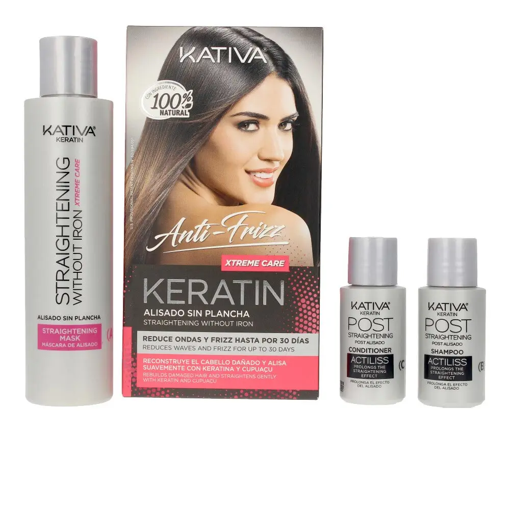 KATIVA - KERATIN ANTI-FRIZZ straightening without iron xtrem care 30 days