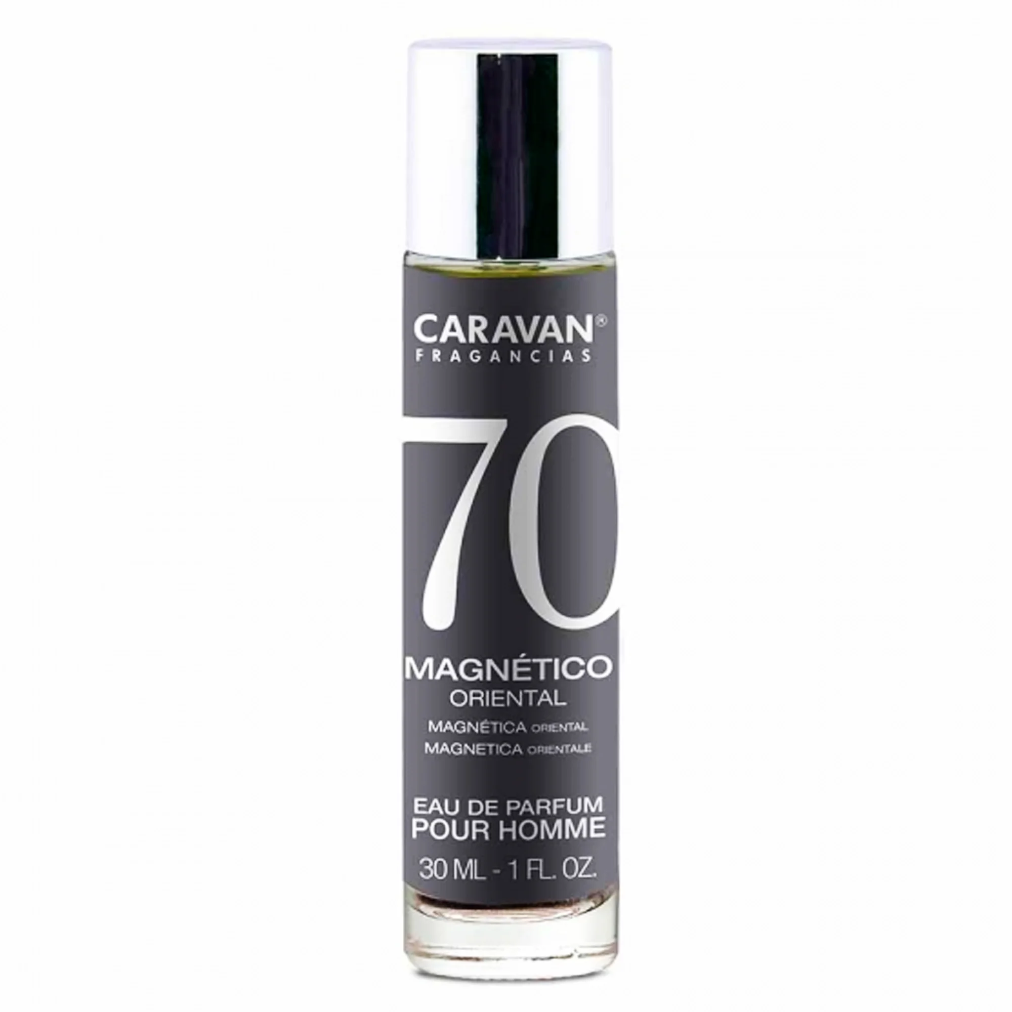 Caravan Perfume de Hombre Nº70 - 30ml. Fragancia Masculina Sutil y Sensual con Notas de Bergamota, Lavanda, Geranio, Jazmín, Sándalo, Patchouli, Vainilla y Tonka