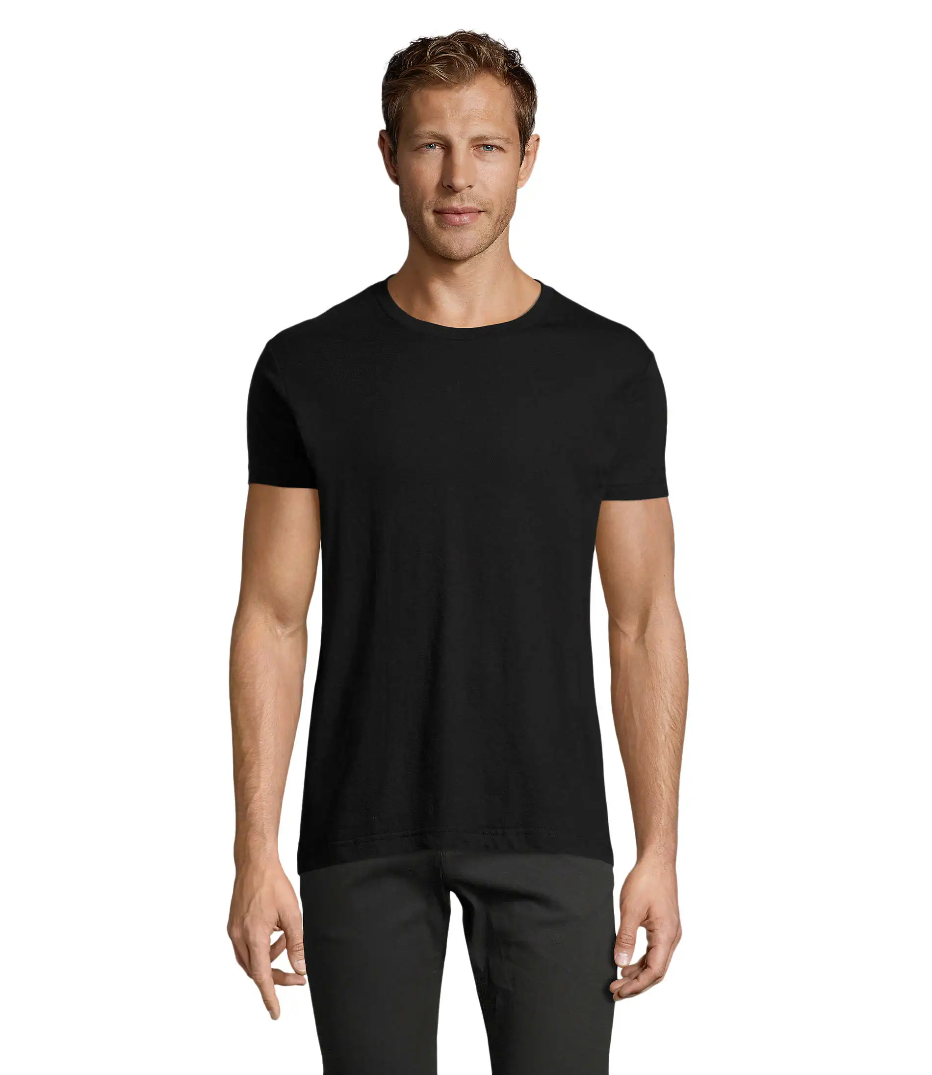 Basic and Comfortable T-shirt Set of 10 - Unisex - 5 Black + 5 White - 100% Cotton - Ideal for Customization and Daily Wear - Perfect for Casual and Work Uniforms - MARNAULA