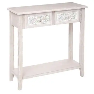 Factory Cuadros Consola Marrakech Estilo Marroquí Madera Blanqueada