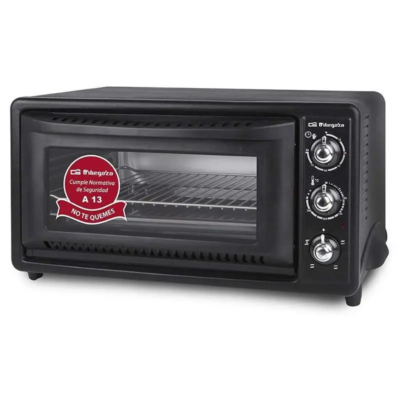 Orbegozo hot 397/ 1450w table top oven/39l capacity/black